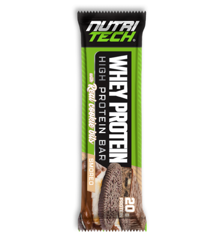 NUTRITECH Whey Protein Bar - Smoreo - 12 Bars