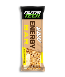 NUTRITECH Raw Energy Bar - Banana Almond - 12 Bars