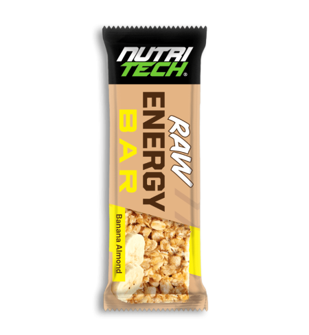 NUTRITECH Raw Energy Bar - Banana Almond - 12 Bars