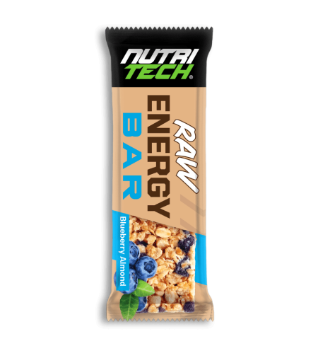 NUTRITECH Raw Energy Bar - Blueberry Almond -  12 Bars