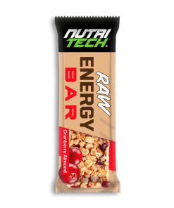 NUTRITECH Raw Energy Bar - Cranberry Almond - 12 Bars
