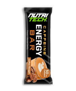 NUTRITECH Caffeine Energy Bar - Coffee Nougat - 12 Bars