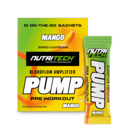 nutritech-pump-mango-sachet-1-min-247x268 PUMP STIM-FREE PRE-WORKOUT - 10 SACHETS