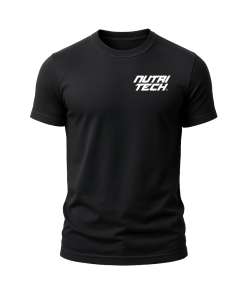 nutritech-tshirt-stack-logo-pocket-min NUTRITECH T-shirt - Black - Pocket Stack Logo (Unisex)