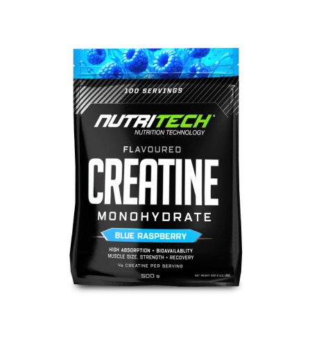 NUTRITECH CREATINE MONOHYDRATE - Flavored - 100 Servings (500g)